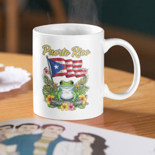 Caneca De Café Orgulho Boricua Sapo Porto Rico Coquí