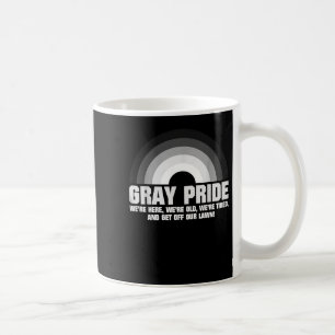 Caneca De Café Orgulho Cinza Estamos Aqui Somos Design