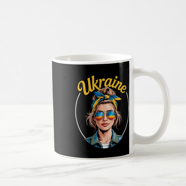 Caneca De Café Orgulho Cultural Gráfico de Mulher em Estilo Retro (Direita)