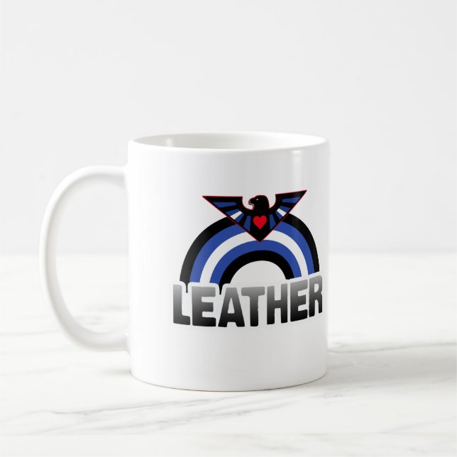 Caneca De Café Orgulho da Águia de Couro (Esquerda)