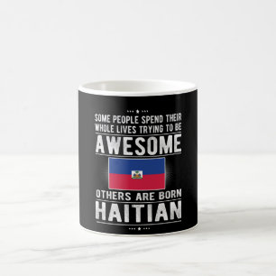 Caneca De Café Orgulho da bandeira haitiana Patrimônio haitiano