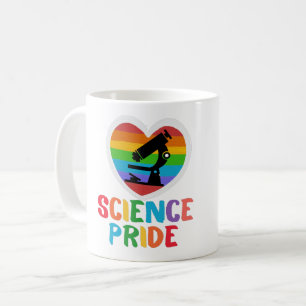 CANECA DE CAFÉ ORGULHO DA CIÊNCIA : MÊS DO ORGULHO ARCO-ÍRIS ORGU