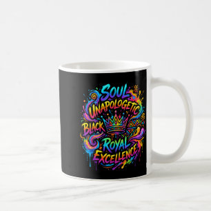 Caneca De Café Orgulho da melanina história negra dia da liberdad
