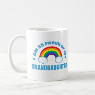 Caneca De Café Orgulho da minha neta Rainbow Avô