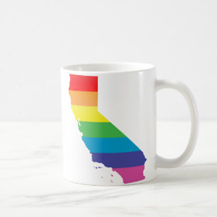 Caneca De Café orgulho de Califórnia. listrado