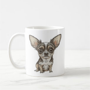 Caneca De Café Orgulho de Chihuahua Mãe   Cachorro Engraçado
