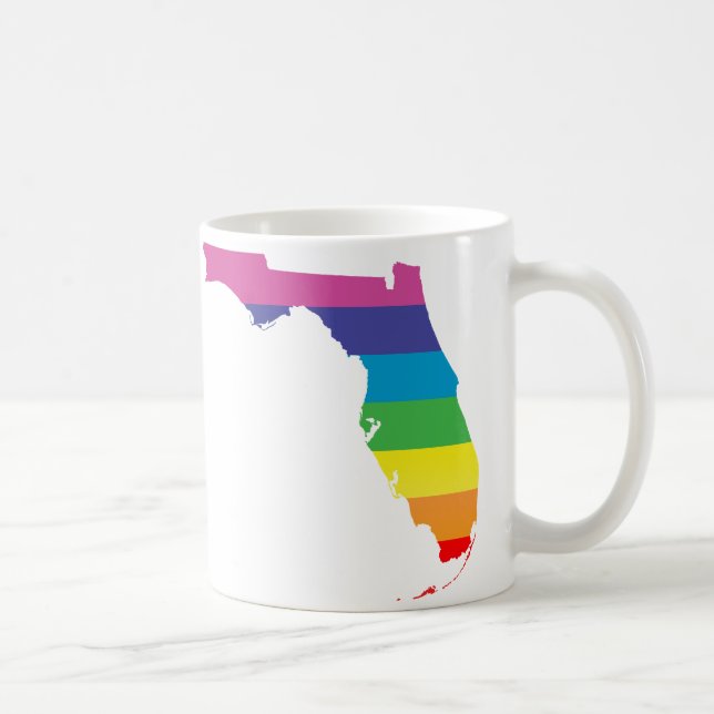 Caneca De Café orgulho de florida. listrado (Direita)