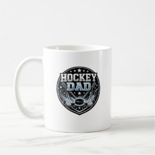 Caneca De Café Orgulho de Pai de Hockey Presente de Disco de Hóqu