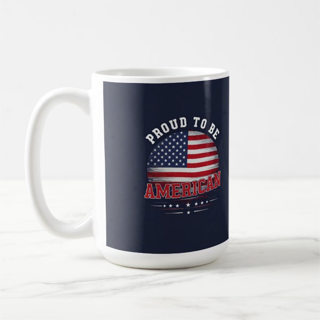Caneca De Café Orgulho de ser americano (Esquerda)