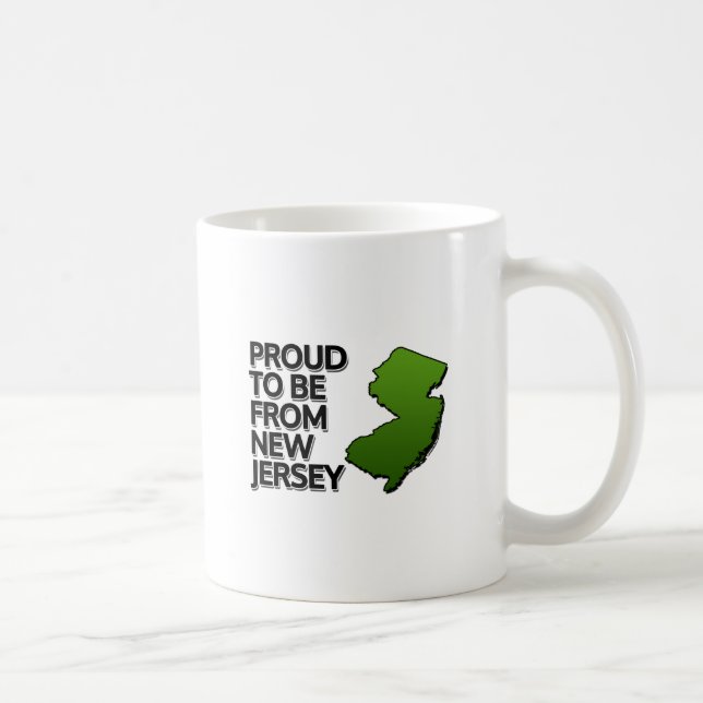 Caneca De Café Orgulho de ser de Nova Jersey (Direita)