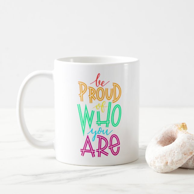 Caneca De Café Orgulho de ser você - Mug Retro (Com Donut)