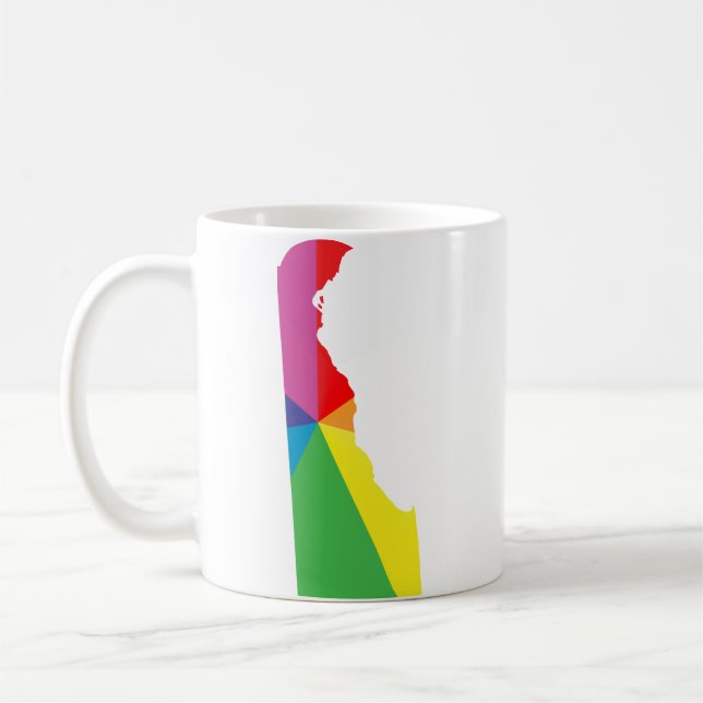 Caneca De Café orgulho delaware. angustiado. (Esquerda)