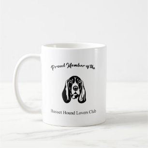 Caneca De Café Orgulho do Basset Hound Lovers Club