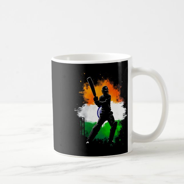 Caneca De Café Orgulho do Críquete Indiano Tter  (Direita)