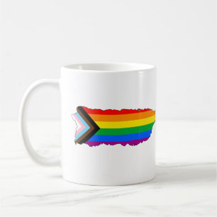 Caneca De Café Orgulho do Estado de Porto Rico LGBTQ Progresso Or