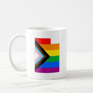 Caneca De Café Orgulho do Estado de Utah Progresso LGBTQ Orgulho