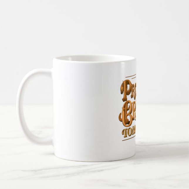 Caneca De Café Orgulho do passado amanhã brilhante (Esquerda)