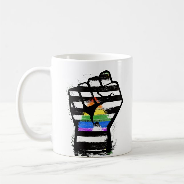 Caneca De Café Orgulho do Punho Aliado (Esquerda)