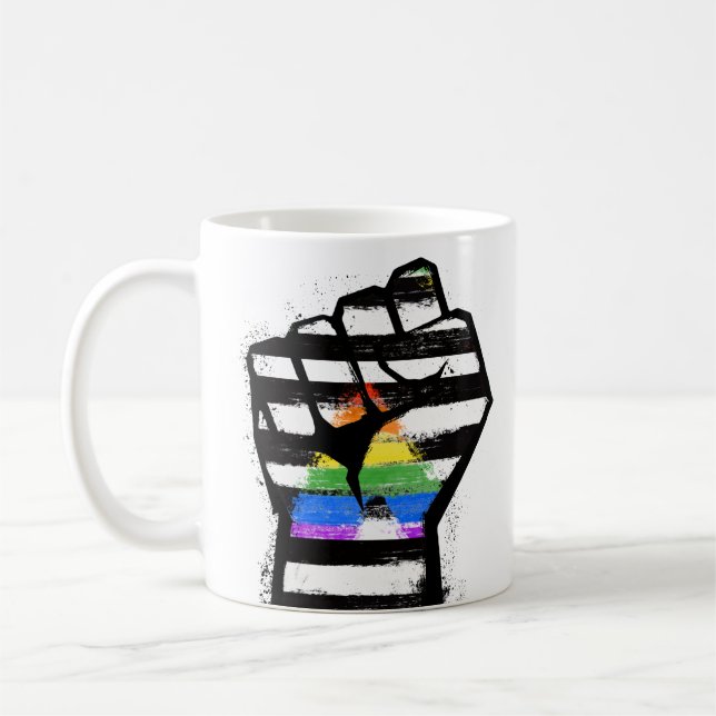 Caneca De Café Orgulho do Punho Aliado (Esquerda)