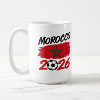 Caneca De Café Orgulho do Torcedor de Futebol Marrocos 2026 