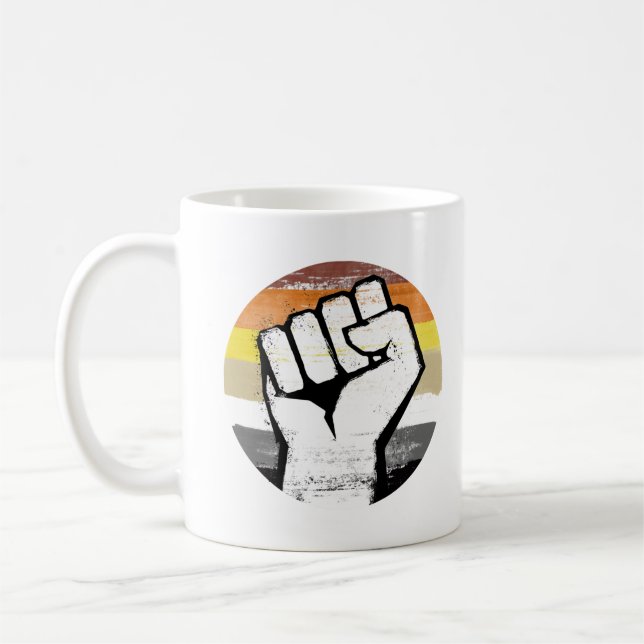 Caneca De Café Orgulho do Urso Punho Círculo Impressão (Esquerda)