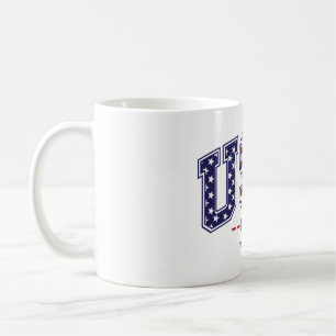 Caneca De Café Orgulho EUA 1776 Mug com Bandeira - Funny Novelty