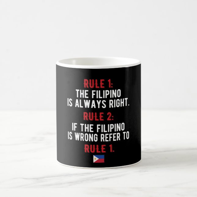 Caneca De Café orgulho Filipino Roots Filipinas Flag Filipino (Centro)