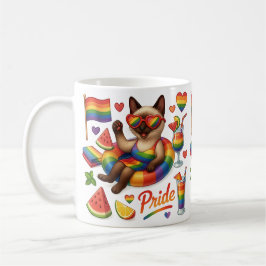 Caneca De Café Orgulho Gato - Peitos LGBTQ inspirados em Gato