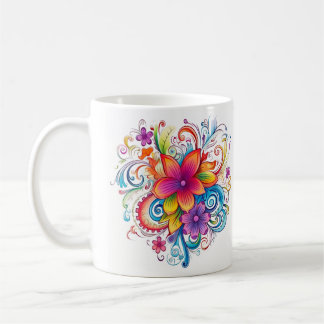 Caneca De Café Orgulho Inspirou Floral Mug