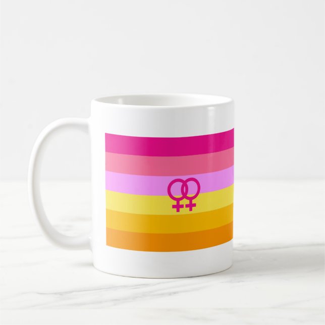 Caneca De Café Orgulho Lesbiano Dawn WLW (Esquerda)