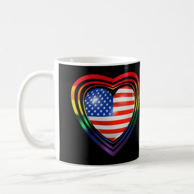 Caneca De Café orgulho lgbt flAG (Esquerda)