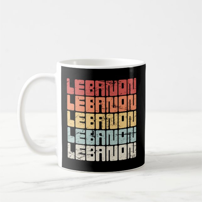 Caneca De Café Orgulho Libanês Beirute Tripoli Líbano (Esquerda)