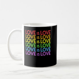 Caneca De Café Orgulho Marcha Arco-Íris Igualdade LGBT Amor é Gay