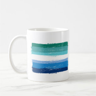 Caneca De Café ORGULHO MASCULINO GAY PINTADO - Azure