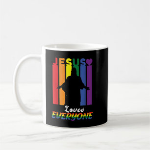 Caneca De Café Orgulho Mês Jesus Ama Toda Camiseta Cristã