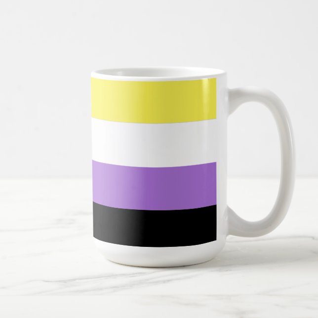 Caneca De Café Orgulho Não-Binário (Direita)