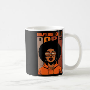 Caneca De Café Orgulho Negro Melanin Africano sem desculpas