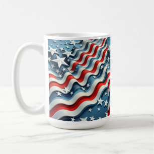Caneca De Café Orgulho Patriótico Americano do Bandeira Americano