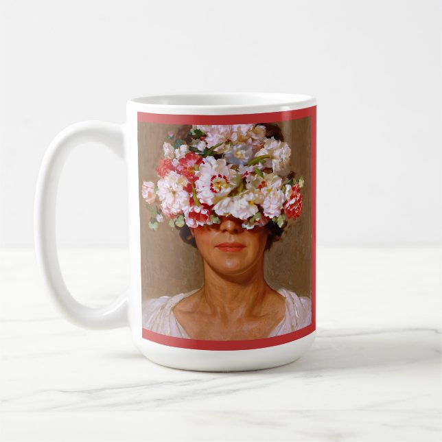 Caneca De Café "Orgulho Petal" Margaret - Arte e Sociedade Floral (Esquerda)