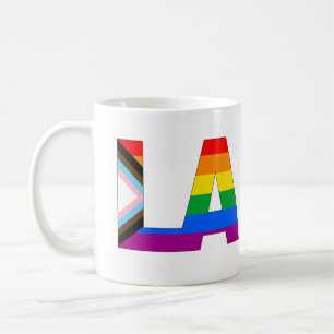 Caneca De Café Orgulho Progressivo LGBTQ de Los Angeles