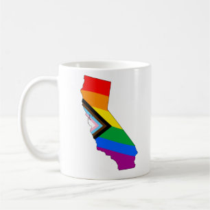 Caneca De Café Orgulho Progressivo LGBTQ do Estado da Califórnia