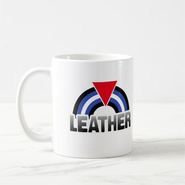 Caneca De Café Orgulho Quêquer de Couro (Esquerda)