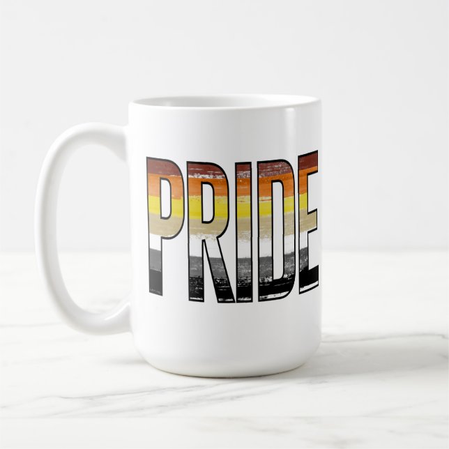Caneca De Café Orgulho Urso Palavra (Esquerda)