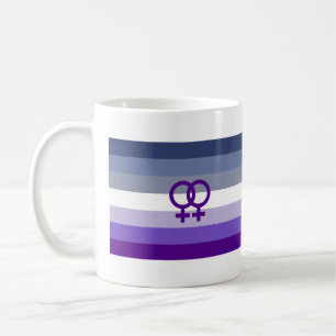 Caneca De Café Orgulho WLW de amor lésbico
