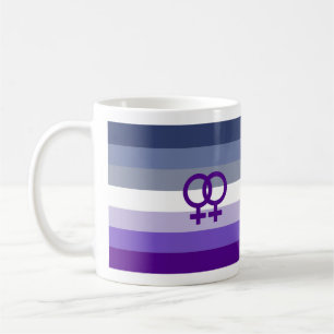 Caneca De Café Orgulho WLW de amor lésbico