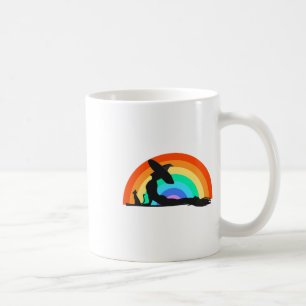 Caneca De Café Orgulho Yoga Lgbt Bruxa Hippie Arco-íris Halloween