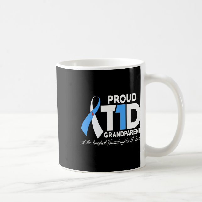 Caneca De Café Orgulhosa Avó Do T1d (Direita)