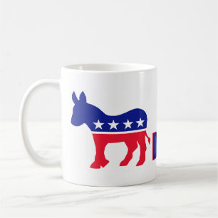 Caneca de café orgulhosa de Democrata