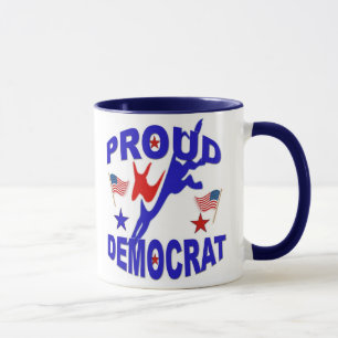 Caneca de café orgulhosa de Democrata