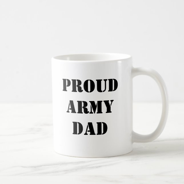 Caneca de café orgulhosa do pai do EXÉRCITO (Direita)